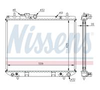Radiatore Acqua Radiatore Motore Adatto A per Daihatsu Terios J1 1.3 4WD J1