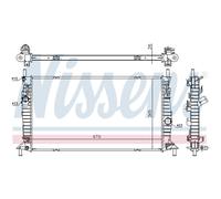 Radiatore Acqua Radiatore Motore Adatto A per Ford Focus II Da Hcp Dp 2.5 Pezzi