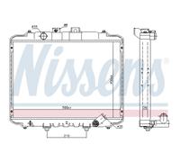 Radiatore Motore Radiatore Auto NISSENS Per Hyundai H100 Furgone P
