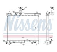 NISSENS 67098 Radiatore motore