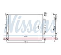 Radiatore Acqua Radiatore Motore Adatto A per Kia