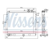 Radiatore Acqua Radiatore Motore Adatto A per Kia K2700 SD 2.7 D.