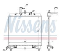 Radiatore Acqua Radiatore Motore Adatto A per Kia Picanto Sa 1.1 1.0 di Ba