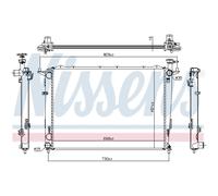 Radiatore Acqua Radiatore Motore Adatto A per Kia Sorento II XM 2.4 CVVT