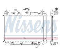 NISSENS 68505 Radiatore motore