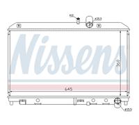 Radiatore Alette di raffreddamento saldate 62458 NISSENS per MAZDA RX-8
