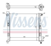 Radiatore Acqua Radiatore motore adatto A per Mercedes classe A W168