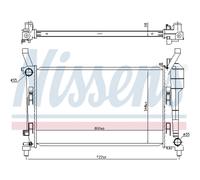Radiatore Alette di raffreddamento saldate 67106 NISSENS per MERCEDES-BENZ