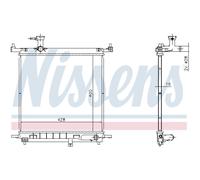 Radiatore Acqua Radiatore Motore Adatto A per Nissan Micra IV K13 1.2
