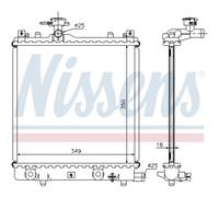 Radiatore Acqua Radiatore Motore Adatto A per Suzuki Wagon R+ + Em 1.0