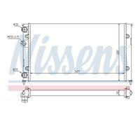 Radiatore Acqua Radiatore Motore Adatto A per VW Golf III Vento 1H1 1.6 1H2