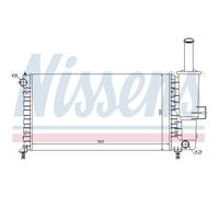 Nissens 61764 Radiatore per Raffreddamento del Motore