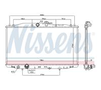 Radiatore Acqua Radiatore Motore Adatto per Honda Accord VII CL