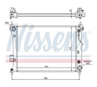 Radiatore Acqua Radiatore Motore Adatto per Hyundai i20 Pb Pbt 1.2 1.4