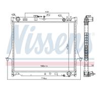 Radiatore Acqua Radiatore Motore Adatto Per Isuzu D-Max I 8DH 2.5 DiTD 4x4