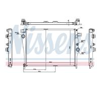 Radiatore, raffreddamento motore NISSENS 627035