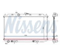 NISSENS 67347A Radiatore motore