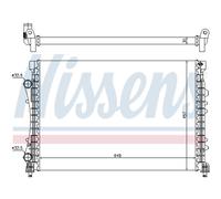 Radiatore Acqua Radiatore Motore Adatto per Renault Espace III JE0 2.0