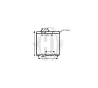 Radiatore Acqua Radiatore Motore Alluminio per Peugeot 207 Cc WD_ 1.6 16V