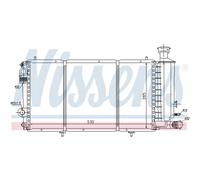 Radiatore Acqua Radiatore Motore Compatibile Per Citroën C15 VD- 1.8 D