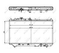 Radiatore Acqua Radiatore Motore Compatibile Per Mazda 323 F VI BJ 2.0 TD