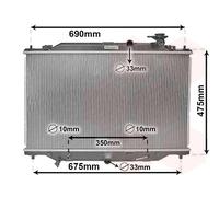 Radiatore Acqua Radiatore Motore Compatibile Per Mazda CX-5 KE GH 2.2 D