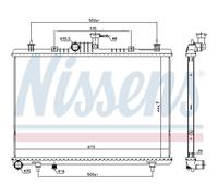 Radiatore Acqua Radiatore Motore Compatibile Per Renault Koleos I HY 2.0 DCI 4X4