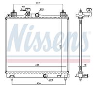 Radiatore Acqua Radiatore Motore Compatibile Per Suzuki Ignis MF 1.2
