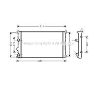PRASCO RTA2322 Radiatore motore