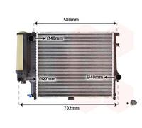 Radiatore Acqua Radiatore Motore per BMW 5er E34 520i 24V 525i 518i 518g