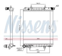 NISSENS 636016 Radiatore motore