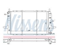 Radiatore, raffreddamento motore NISSENS 62224
