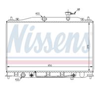 Radiatore, raffreddamento motore NISSENS 67503
