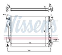 NISSENS 675002 Radiatore motore