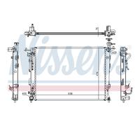 Radiatore, raffreddamento motore NISSENS 67466
