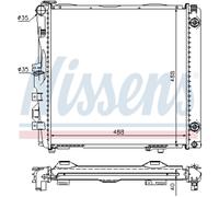 NISSENS 62682A Radiatore motore