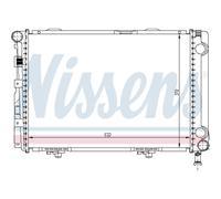 Radiatore Acqua Radiatore Motore per Mercedes Saloon Classe E W124 200 D.