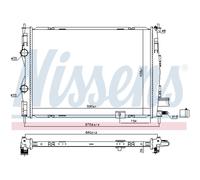 Radiatore Acqua Radiatore Motore per Nissan Qashqai + 2 Io J10 JJ10 2.0