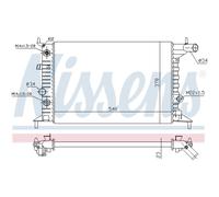 Radiatore Acqua Radiatore Motore per Opel Vectra B J96 1.6i 16V 1.8i 2.0i 31 38