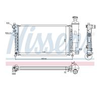 Radiatore Acqua Radiatore Motore per Peugeot 106 II Citroën Saxo 1A 1C 1 S0