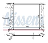 Radiatore Acqua Radiatore Motore Per Renault Clio I 19 II B/C57 5/357 B/C53 L53