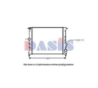 Radiatore Acqua Radiatore Motore per Renault Clio i B / C57 5/357 1.8 16V
