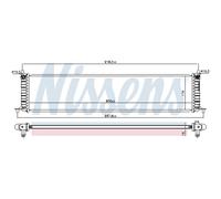 Radiatore Alette di raffreddamento saldate 606454 NISSENS per TESLA MODEL S