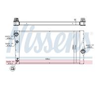 Radiatore, raffreddamento motore NISSENS 60769