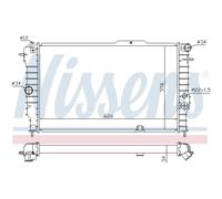 Radiatore Acqua Radiatore per Opel Chris Un Vectra 85 86 87
