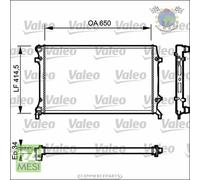 Radiatore acqua Valeo per AUDI A3 SEAT TOLEDO III ALTEA LEON SKODA OCTAVIA Y #sy