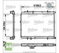 Radiatore acqua Valeo per CITROEN BERLINGO XSARA PEUGEOT RANCH 307