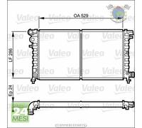 Radiatore acqua Valeo per CITROEN SAXO PEUGEOT 106 #hr