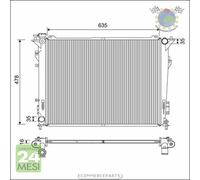 Radiatore acqua Valeo per HYUNDAI SONICA KIA MAGENTIS