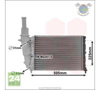 Radiatore acqua VanWezel per FIAT PUNTO